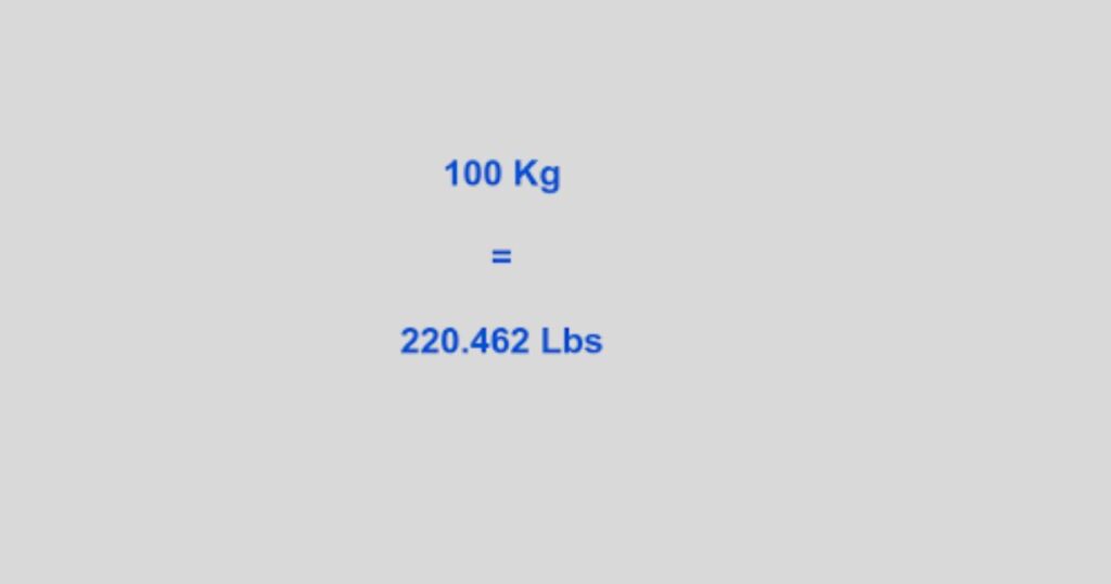 100kg In lbs