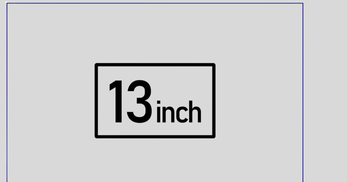 13 inches