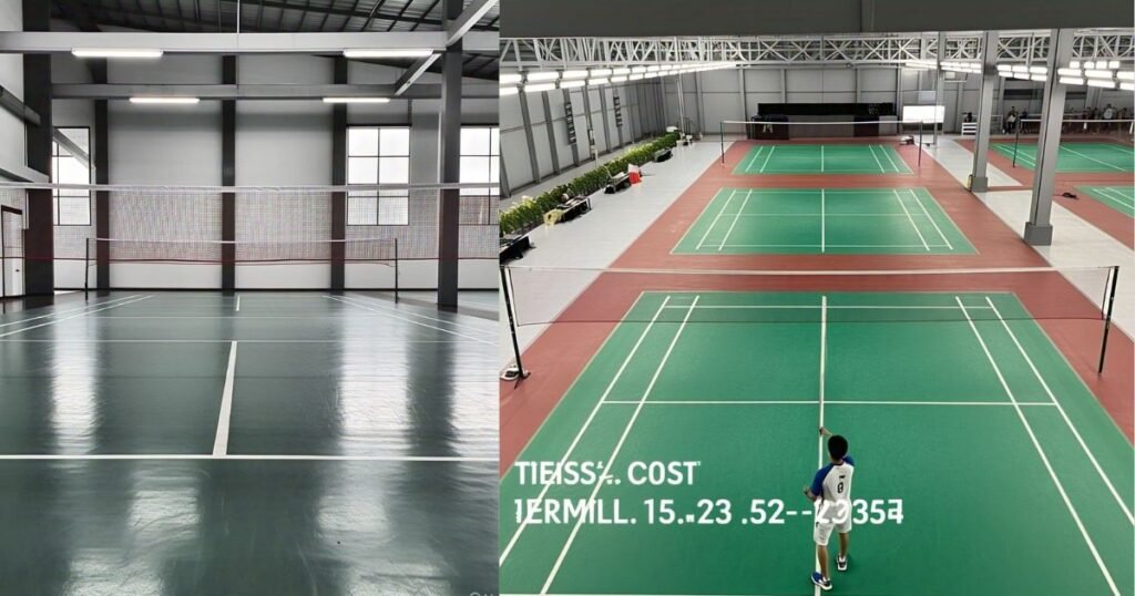 badminton court measurement