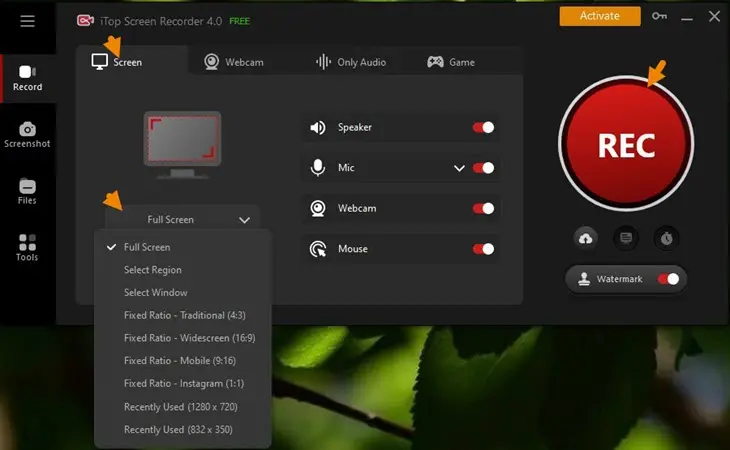 iTop Screen Recorder for PC – Free HD Recording with Audio & No Watermark