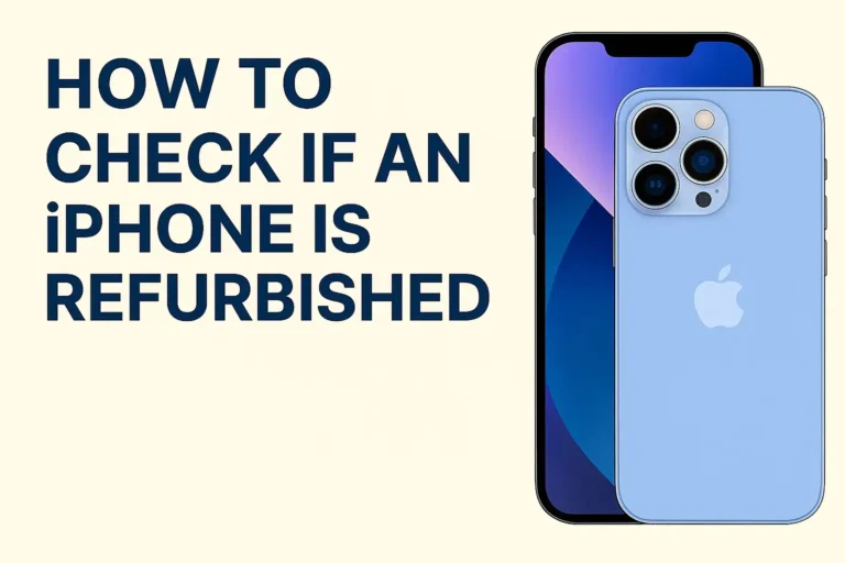 How to Check If Your iPhone Is Refurbished