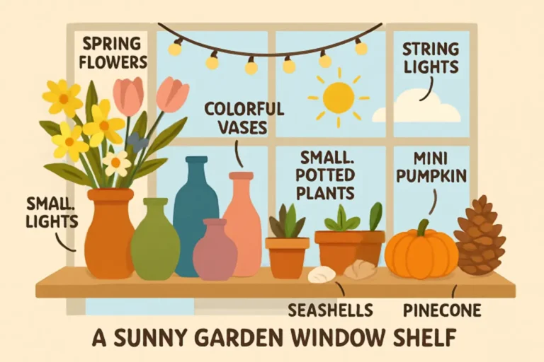 Seasonal Decor Ideas for Your Garden Window Shelf